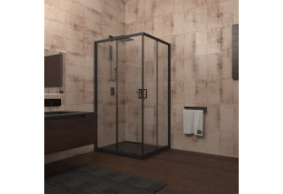 Душевой уголок Veconi Rovigo 100x100x195 стекло прозрачное профиль черный RV13-100K-01-19C1 Душевой уголок Veconi Rovigo 100x100x195 стекло прозрачное профиль черный RV13-100K-01-19C1