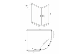 Душевой уголок Ambassador Royal 18015302 1200x900x2000
