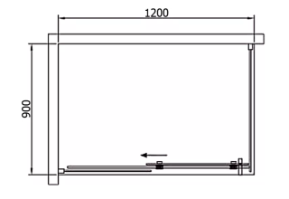 Душевое ограждение Black&White S208