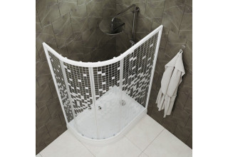 Душевой уголок Triton Коралл A R 120х80 см, белый