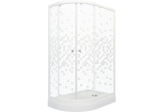Душевой уголок Triton Коралл A R 120х80 см, белый