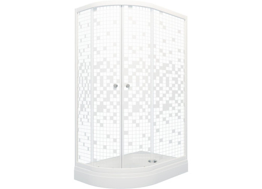 Душевой уголок Triton Коралл A R 120х80 см, белый