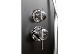 Душевая кабина Deto L810 с гидромассажем и электрикой BLACK