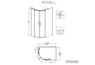 Душевой уголок Grossman GR-4110 R
