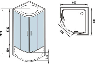 Душевая кабина WeltWasser WW500 HALLE 904