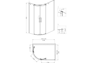 Душевой уголок Grossman GR-2130 R