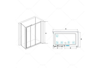 Душевой уголок RGW CL-30 (CL-11 + Z-12) 04093000-11
