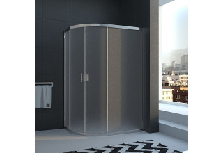 Душевой уголок Veconi Rovigo 100x80x185 стекло рифленое профиль хром RV03-10080A-02-19C1