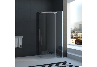 Душевой уголок Veconi Rovigo 90x90x200 стекло прозрачное профиль хром  RV06-90PL-01-19C1