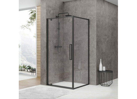 Душевой уголок Black&White S877 Black 100х100х195 Душевой уголок Black&White S877 Black 100х100х195