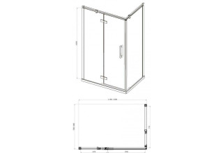 Душевой уголок BRAVAT BLACKLINE BS120.3112AB