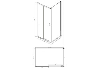 Душевой уголок BRAVAT Line BS120.3101A