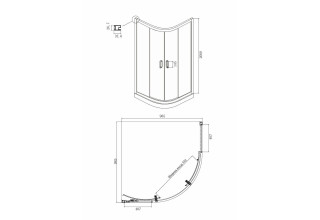 Душевой уголок Ambassador Royal 18015105 1000x1000x2000