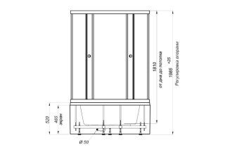 Душевой уголок Triton Стандарт Б1 мозаика 90