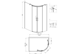 Душевой уголок Grossman GR-4130 L