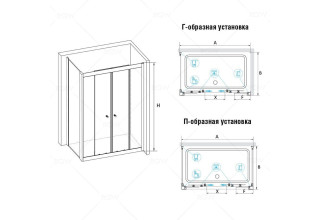 Душевой уголок RGW CL-43 (CL-10 + Z-050-1) 040943177-011