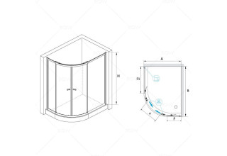 Душевой уголок RGW CL-61 04096192-51