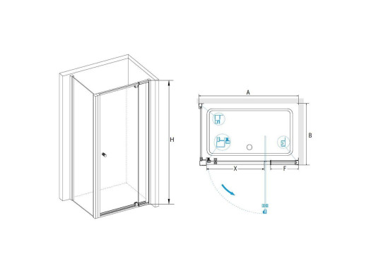 Душевой уголок RGW PA-44B (PA-02B + Z-050-1B) 04084419-014 Душевой уголок RGW PA-44B (PA-02B + Z-050-1B) 04084419-014
