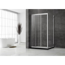 Душевой уголок Veconi Rovigo 100х90х195 стекло прозрачное профиль хром RV031-10090-01-C5