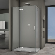 Душевой уголок Veconi Rovigo 120x90x195 стекло прозрачное профиль хром RV064-12090PR-01-19C3