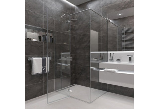 Душевой уголок Veconi Rovigo 100х100х195 стекло прозрачное профиль хром RV073-100100-01-C4