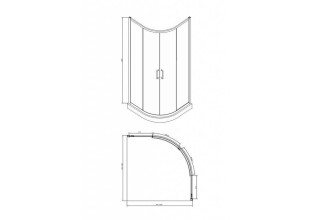 Душевой уголок BRAVAT Drop BS090.1200A
