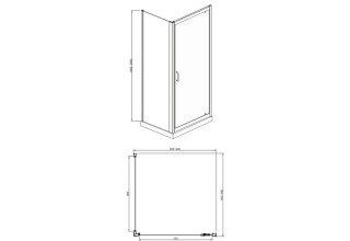 Душевой уголок BRAVAT DROP BS090.2110