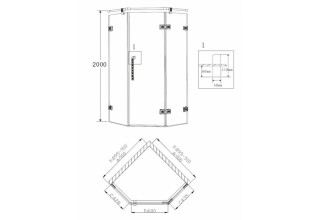 Душевой уголок Grossman ST-90BD