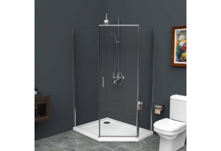 Душевой уголок BelBagno UNO-195-PH-1-100/80-C-Cr