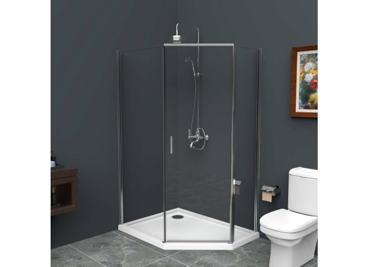Душевой уголок BelBagno UNO-195-PH-1-100/80-C-Cr