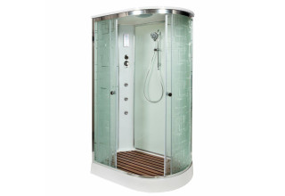 Душевая кабина Deto EM 1512 R с гидромассажем и электрикой