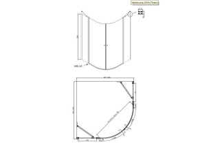 Душевое ограждение Ambassador Nord 13011102