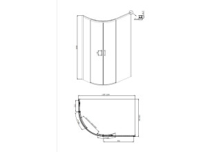Душевое ограждение Ambassador Queen 11011103R