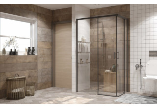 Душевое ограждение Ambassador Queen 11011205L Black