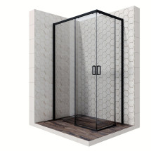 Душевое ограждение Ambassador Queen 11011205L Black Душевое ограждение Ambassador Queen 11011205L Black