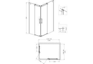 Душевой уголок Grossman GR-1120 R