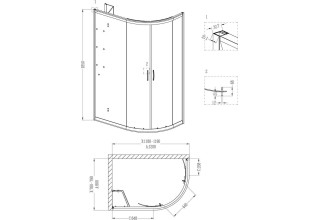 Душевой уголок Grossman GR-9120 L