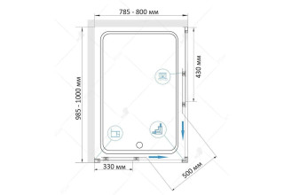 Душевой уголок RGW CL-44 32094480-11