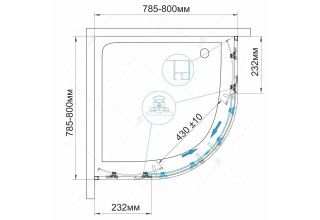 Душевой уголок RGW CL-53 06095388-11