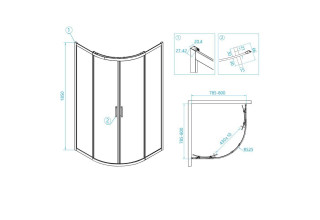 Душевой уголок RGW CL-53 06095399-11