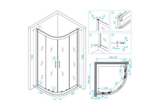 Душевой уголок RGW HO-51 03065199-11