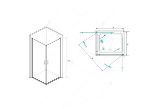 Душевой уголок RGW LE-30 06123008-11