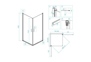 Душевой уголок RGW LE-30 06123008-11