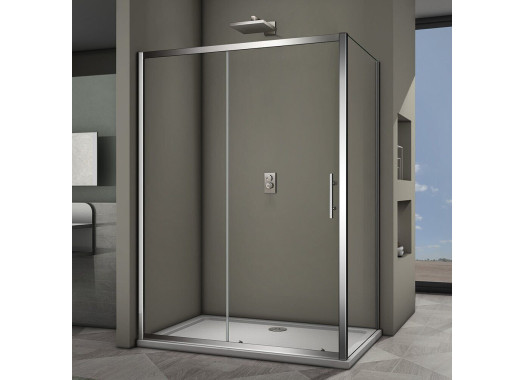 Душевой уголок Veconi Rovigo 150x90x190 стекло прозрачное профиль хром RV063-15090PR-01-19C3 Душевой уголок Veconi Rovigo 150x90x190 стекло прозрачное профиль хром RV063-15090PR-01-19C3