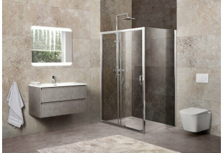 Душевой уголок BelBagno UNIQUE-AH-1-120/135-90-C-Cr