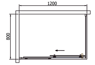Душевое ограждение Black&White S508