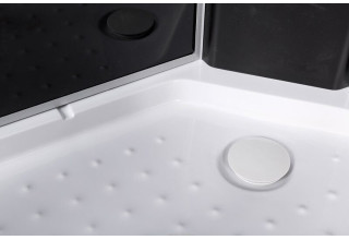 Душевая кабина Deto L801 N без крыши BLACK