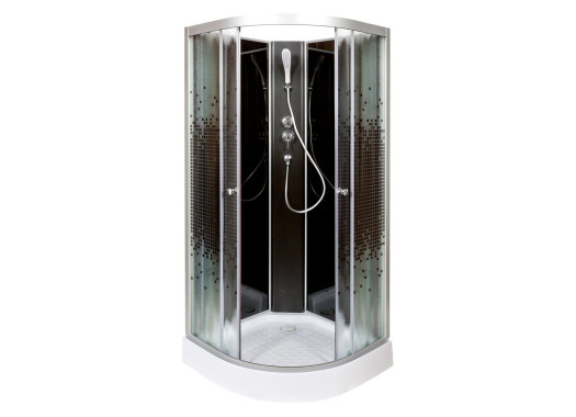 Душевая кабина Deto L801 N без крыши BLACK