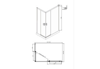 Душевое ограждение Ambassador Queen 11011205R Black