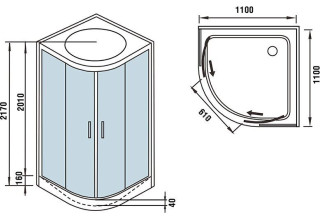 Душевая кабина WeltWasser WW500 EMMER 11015